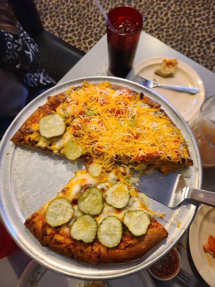 Cheeseburger Pizza and Taco Pizza